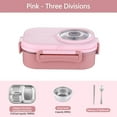 thumbnail image 1 of FASIAOU Stainless Steel Lunch Box,3 Grid Stainless Steel Space Leak-Proof Insulation With Separate Soup Bowl, Applicable Over 3 Years Old,Suitable For Travellers,Workers,Students/Back to School, 1 of 9