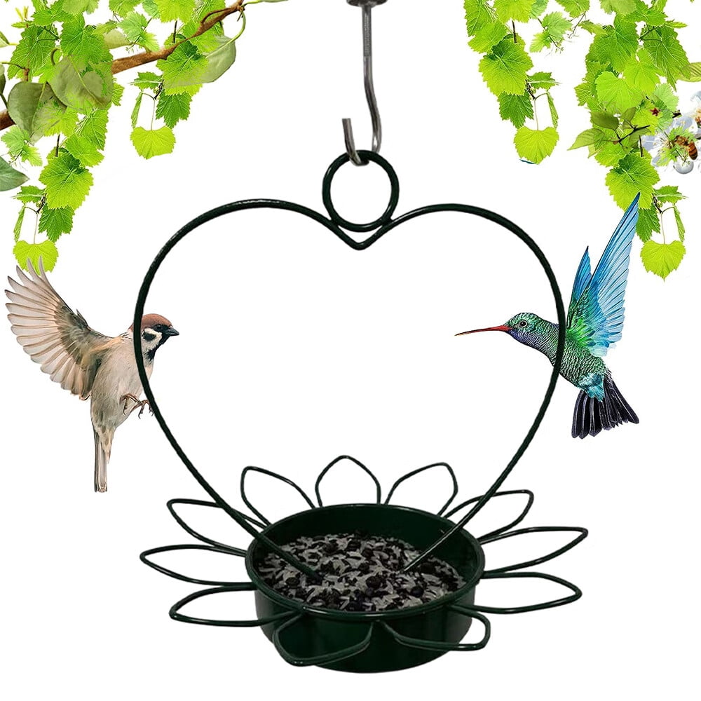 FASLMH Outdoor Metal Birds Feeder,Adjustable Hummingbird Feeder with S