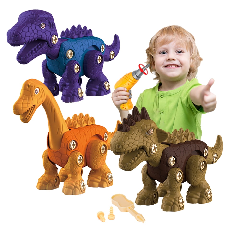 FASLMH Take Apart DIY Dinosaur Toys 3in1 Early Education Assembly Toys Take Apart DIY Dinosaur