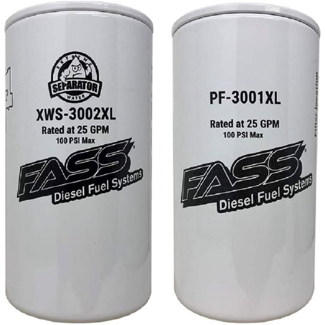 FASS Titanium Series Fuel Filter Combo Package XWS-3002XL / PF-3001XL ...