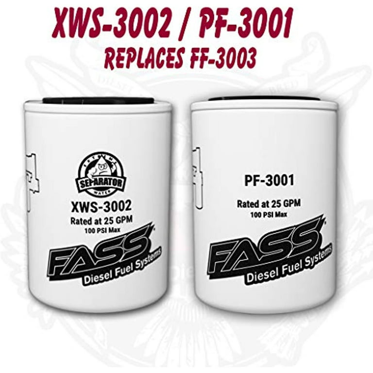 Fass Replacement Fuel Filter & Water Separator Grey Titanium Series (2 –  PartAndFilters