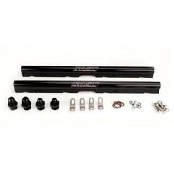 FAST 146033B-KIT LSXR Billet Fuel Rail Kit LS2 Black Anodized Includes Fittings