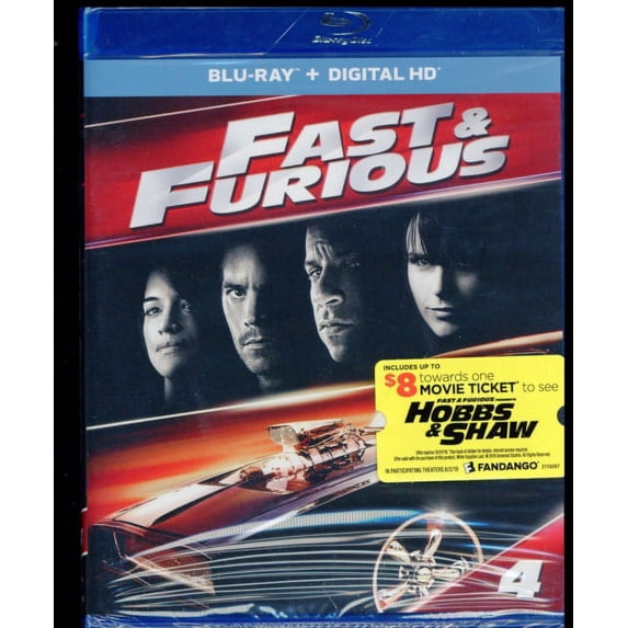 FAST & FURIOUS (2009) (BLU-RAY/DIGITAL/FAST & FURIOUS PRESENTS: HOBBS & SHAW FANDANGO CASH)