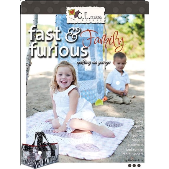 Fast Furious Family Quilt Pattern Book by Gudrun Erla of G.E. Designs