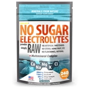 FAST LYTE No Sugar Electrolytes Powder Simply Raw | Mix in Coffee, Soup, Juice, Water, Smoothies, Broth, Anything | No Sweeteners or Flavorings | Keto & Sugar Free | Non-GMO & Vegan