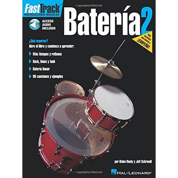 Pre-Owned FAST TRACK BATERIA 2 DRUMS (Book/Online Audio) (Fast Track Music Instruction) (Includes Online Access Code): Book 2 Paperback