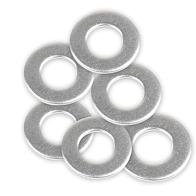 FASTENER TREE #8 x 3/8" Flat Washer 304 Stainless Steel SAE Washer for Screws Bolts 100 Pieces