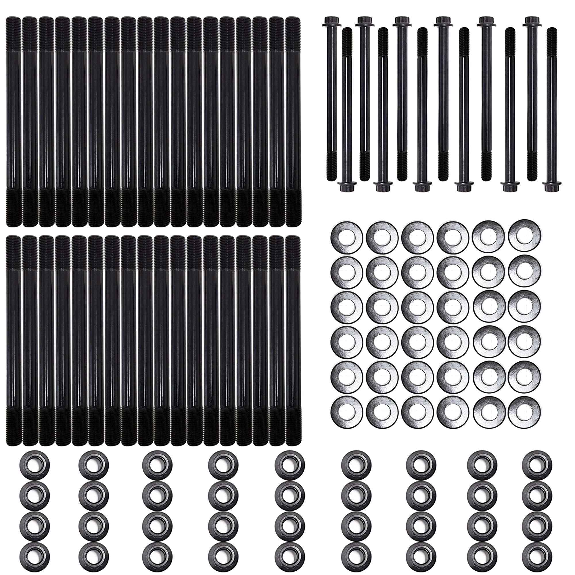 PRW 1040621; Cylinder Head Stud; For Use With 2011-15 Ford Powerstroke 6.7L Engines; With Stock Cylinder Head; 12 Point Nuts