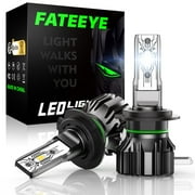 FATEEYE H7 LED Headlight Bulbs, 50W/Paris 10000LM 6500K IP68 Waterproof, 100000 hours Working Life
