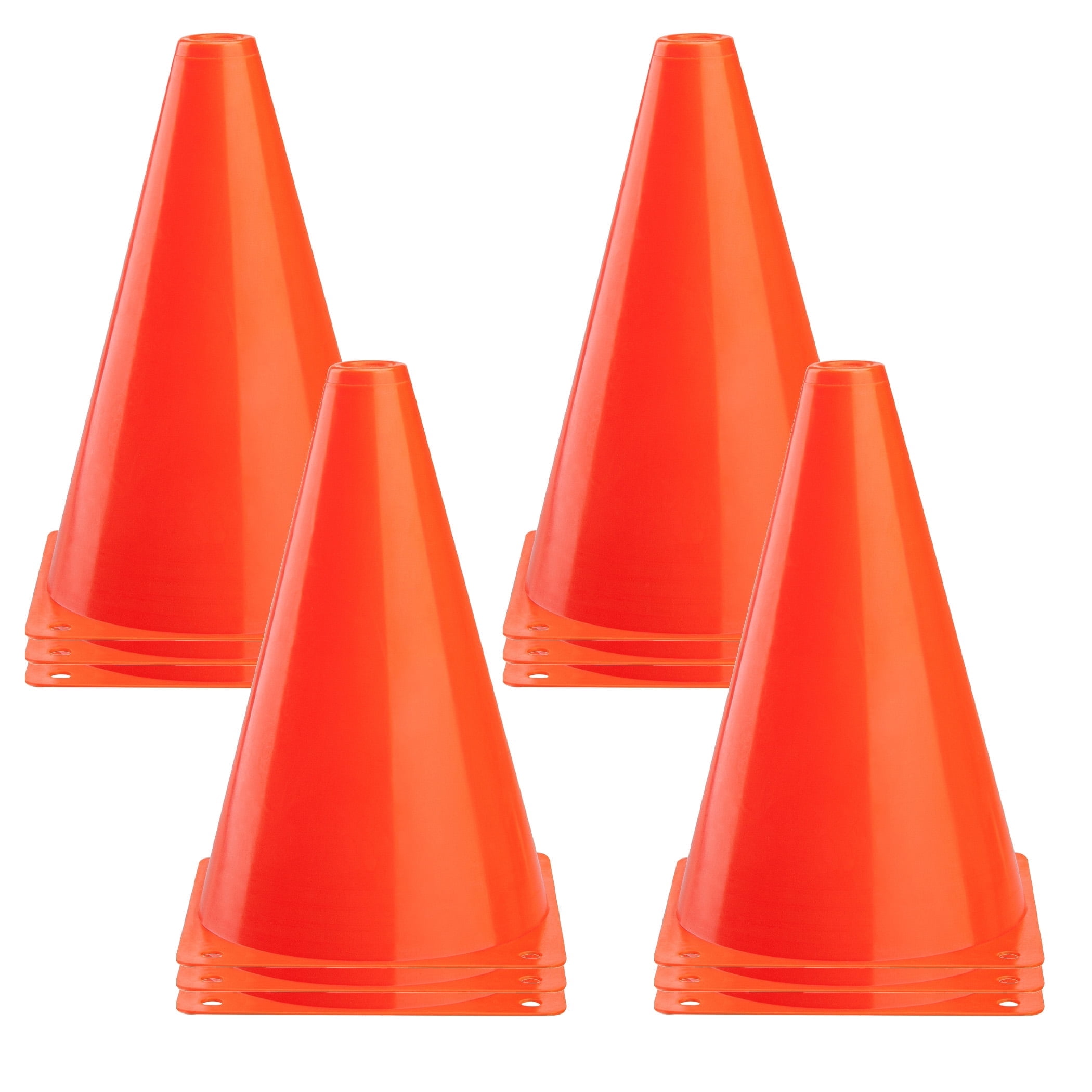 FATFOX, Agility Training Cones, 9 Inch, 12 Pack Outdoor Sports Markers ...