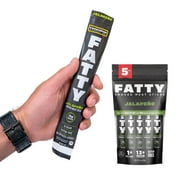 FATTY Meat Sticks, Grass-Fed Beef, High Protein Snack, Camping, Sports, Road Trip, Low Carb, Gluten Free, MSG Free, Nitrate Free, Jalapeno Flavor, 2 oz. (Pack of 5)