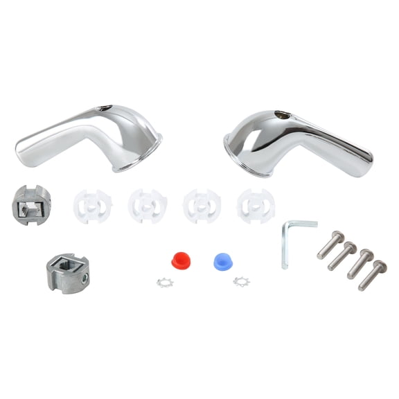 Mainstay 2 Pack Universal Replacement Chrome Faucet Handles