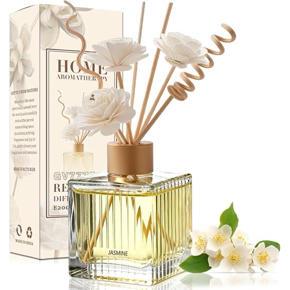 FAUX- Jasmine Reed Diffuser 6.7oz (200ml) Bedroom & Home Decor