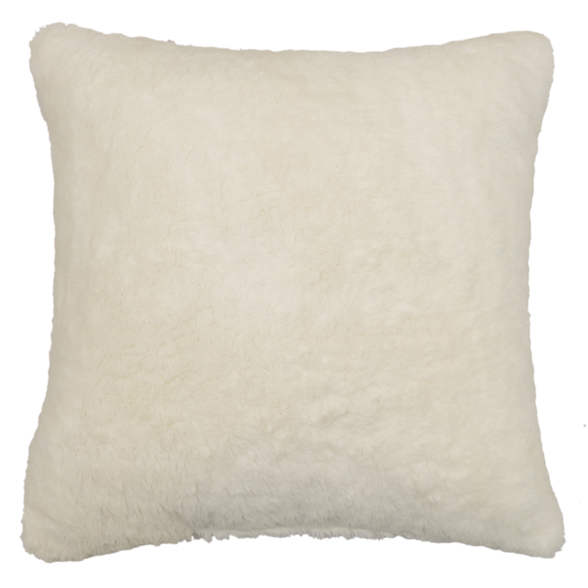 Luxurious Faux Rabbit Fur Throw Pillow for Home Decor