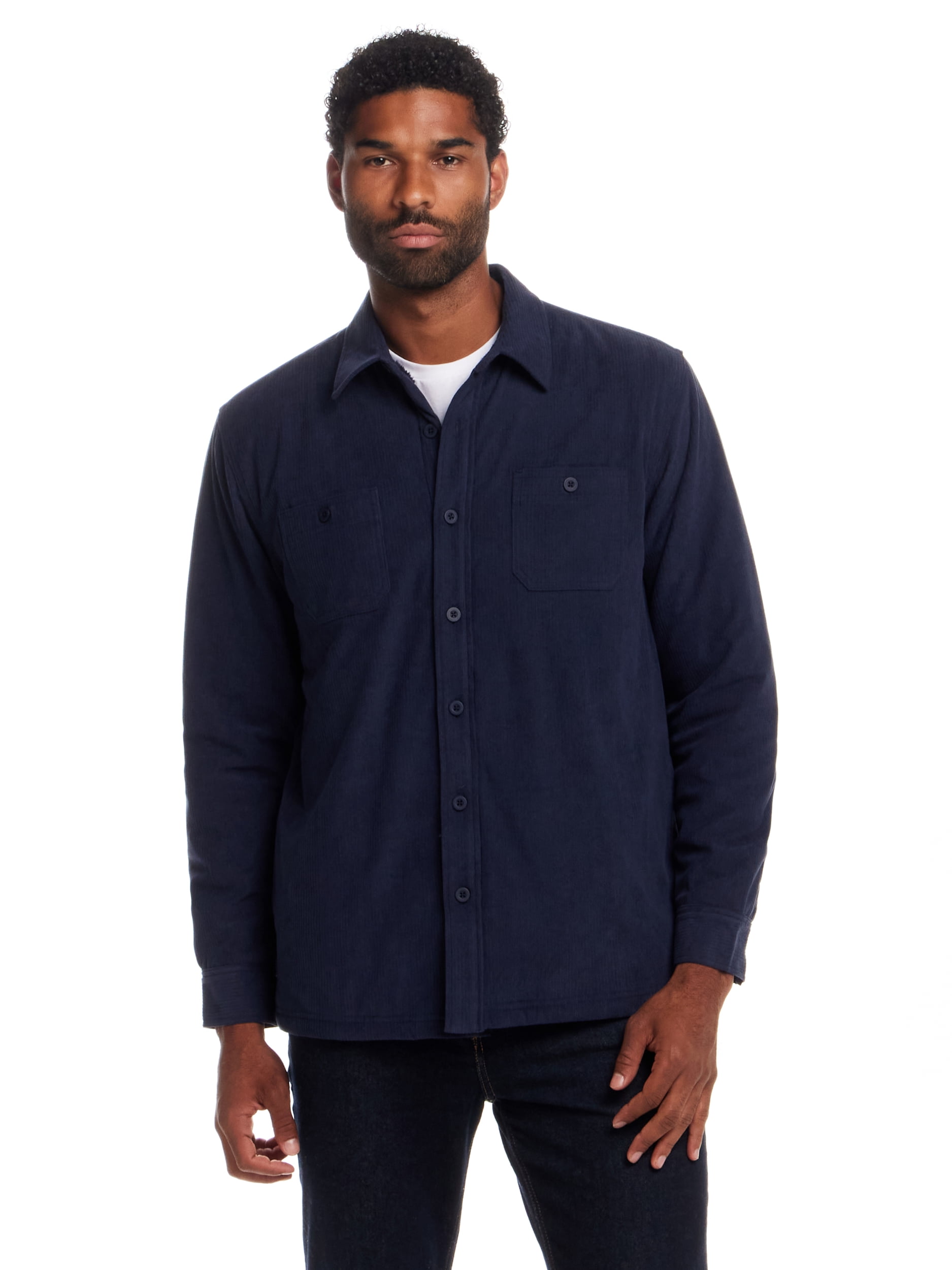 Frontier Threads Men's Sherpa-Lined Corduroy Shirt Jacket