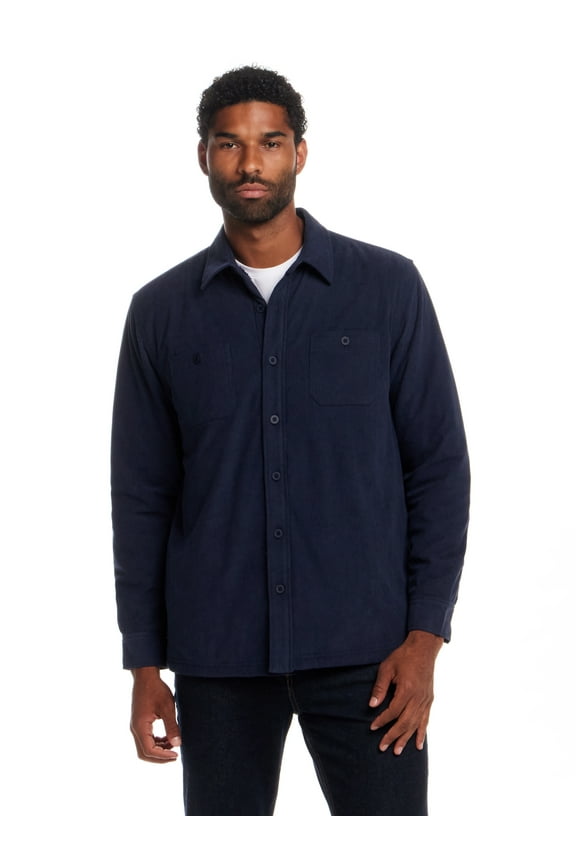 Men's Sherpa-Lined Corduroy Shirt Jacket