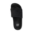 thumbnail image 1 of FAUX SHEEPSKIN FUR SLIDES - BLACK W/BLACK SOLE SIZE 9/10, 1 of 4