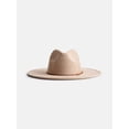 thumbnail image 1 of Scenario Women's Faux Suede Fedora with Mix Media Band, Light Tan, 1 of 3