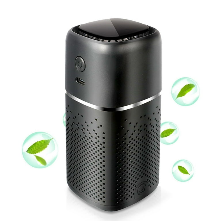 FAV Air Cleaner Portable Air Purifier for Car Home Office True HEPA Filter Removes Dust Odor Allergens Black