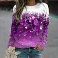 thumbnail image 1 of FAVIPT 2023 Womens Ugly Christmas Sweaters Funny Cute Xmas Tree Reindeer Snowman Tops Long Sleeve Crewneck Sweatshirts, 1 of 6