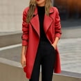 thumbnail image 1 of FAVIPT 2024 Winter Coats for Women Fashion Casual Long Trench Coat Ladies Elegant Lapel Slim Overcoat Plus Size Pea Coat Jackets, 1 of 5
