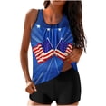 thumbnail image 1 of FAVIPT 4th of July Swimsuits for Women Tankini Two Piece with Boyshorts Tummy Control Swimwear Independence Day Patriotic Printed Summer 2025 Bathing Suits Red,XXL, 1 of 6
