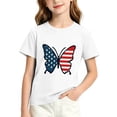 thumbnail image 1 of FAVIPT 4th of July Shirts Girl 250 Years Boys and Girls American Flag Shirt Red White Blue Tshirt Independence Day Tee White,3-4Years, 1 of 6