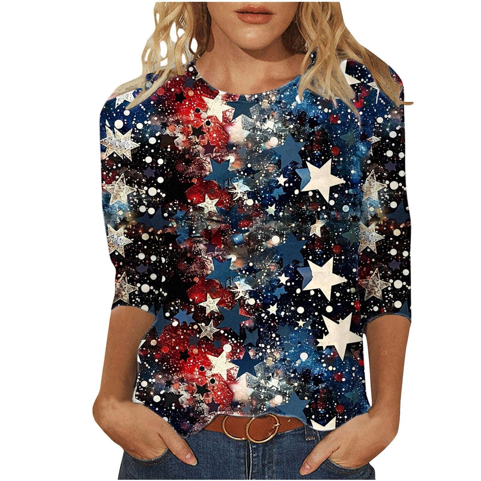 4Th Of July Fireworks Stars Shirt, Fourth Of July T Shirt, Patriotic...