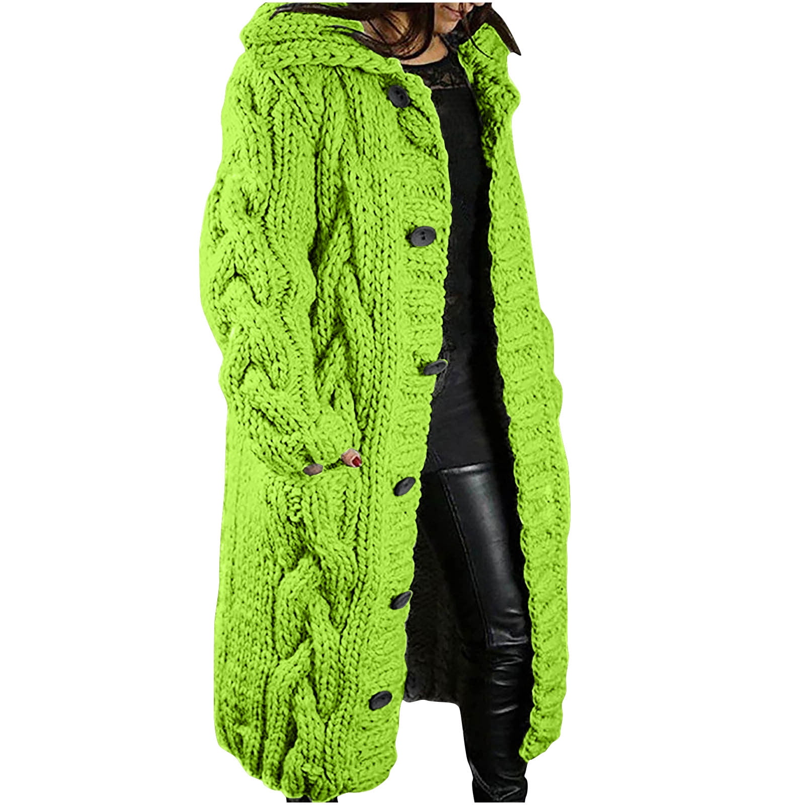 Autumn And Winter Casual Hooded Warm Cardigan