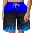 thumbnail image 1 of FAVIPT Men's Quick Dry Swim Shorts Quick Dry Lightweight Shorts Drawstring Elastic Waist Board Shorts Surf Summer Vacation Shorts with Pockets 2025 Blue,L, 1 of 4