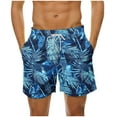 thumbnail image 1 of FAVIPT Men's Swim Trunks Quick Dry Beach Shorts Drawstring Stretch Waist Board Shorts Hawaiian Floral Print Tropical Shorts with Pockets Summer 2025 Multicolor,M, 1 of 6