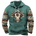 thumbnail image 1 of FAVIPT Mens Hoodies Pullover Lightweight Western Aztec Ethnic Hooded Sweatshrits Casual Slim Ethnic Print Graphic Hoodie, 1 of 2