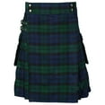thumbnail image 1 of FAVIPT Mens Kilt Scottish Tartan Kilt 2024,Irish Plaid Kilt for Men and Women Scottish St Patrick's Green Pleated Skirts High Waisted Tartan Skirt Casual Kilt, 1 of 3