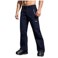 thumbnail image 1 of FAVIPT Snow Ski Pants for Women Men 3 In 1 Insulated Ski Pants Solid Casual Winter Warm Pockets Trousers with Removable Inner Dark Blue,XXL, 1 of 8