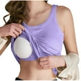 thumbnail image 1 of FAVIPT Tank Sports Bras for Women Fashion Undershirts Sleeveless Solid Color Pajama Undershirts Athletic Running Gym Fitness Camisole 2025 Purple,M, 1 of 6