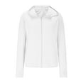 thumbnail image 1 of FAVIPT Women Sun Protection Shirt Breathable Lightweight Slim Tops Long Sleeve Plus Size Hoodies Jackets Outdoor Fishing Hiking Tees White,XXXL, 1 of 5