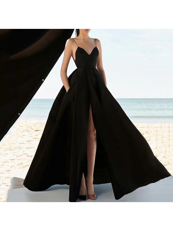 Women's Sleeveless Evening Dress Fit and Flare Ball Gown Homecoming Dresses Dinner Dress Ladies Wedding Dresses