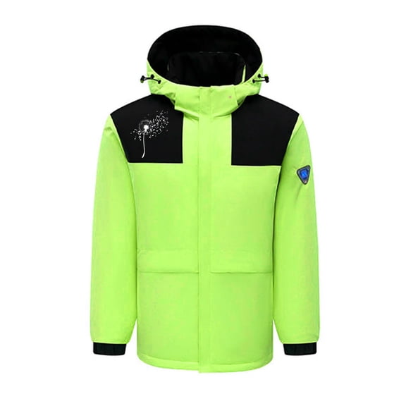 FAVIPT Womens Heated Coats,Unisex Heated Jacket for Women and Men 4 Heating Zones Coat Unisex Lightweight Warm USB Electric Outdoor Winter Puffer Jackets for Hunting Cold Weather Thermal