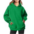 thumbnail image 1 of FAVIPT Womens Hoodie Plain Hoodies for Women Pullover Long Sleeve Oversized Pullover Y2K Hoodie Fall Winter Sweatshirt with Pocket 2024 Green,XL, 1 of 4