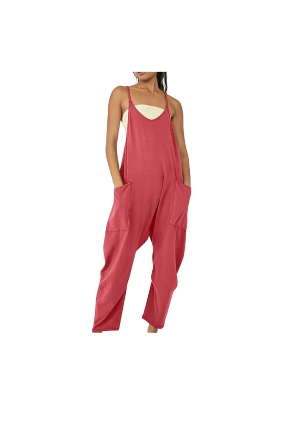 Womens Jumpsuits Casual Summer Clearance,Womens Jumpsuits Solid Outfits Pants Rompers Dressy 2023 Loose Pockets Overalls Jumpers Comfy Maternity Clothes