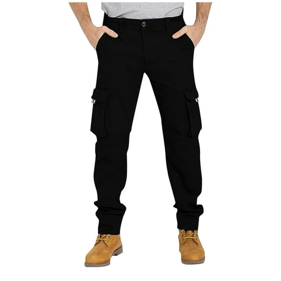FAVIPT Work Pants for Men Business Lightweight Casual Dressy Pants Work Golf Comfy Trousers Quick Dry Straight Plain Pants Dark Blue,34