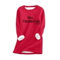 thumbnail image 1 of FAVIPT Yes I'm Still Freezing Me Womens Winter Warm Sherpa Fleece Lined Tunic Tops Round Neck Long Sleeve Sweatshirt Pullover Sweater, 1 of 3