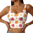 thumbnail image 1 of Picia octopuses Pattern Sports Bra for Women,Padded Strappy Sports Bras Medium Support Yoga Bra with Removable Cups,Running Yoga Bra-X-Large, 1 of 8