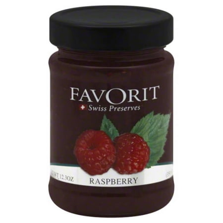 FAVORIT PRESERVE RASPBERRY-12.3 OZ -Pack of 6