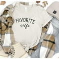 thumbnail image 1 of FAVORITE WIFE Graphic Short sleeve T-Shirt Plus Size, 1 of 9