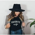 thumbnail image 1 of FAVORITE WIFE Graphic Short sleeve T-Shirt Plus Size, 1 of 9