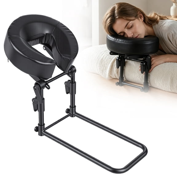 FAWMBEWT Foldable Headrest Bracket with Memory Foam Pillow – Adjustable Face Cradle for Bed, Post-Surgery Recovery & Massage Therapy