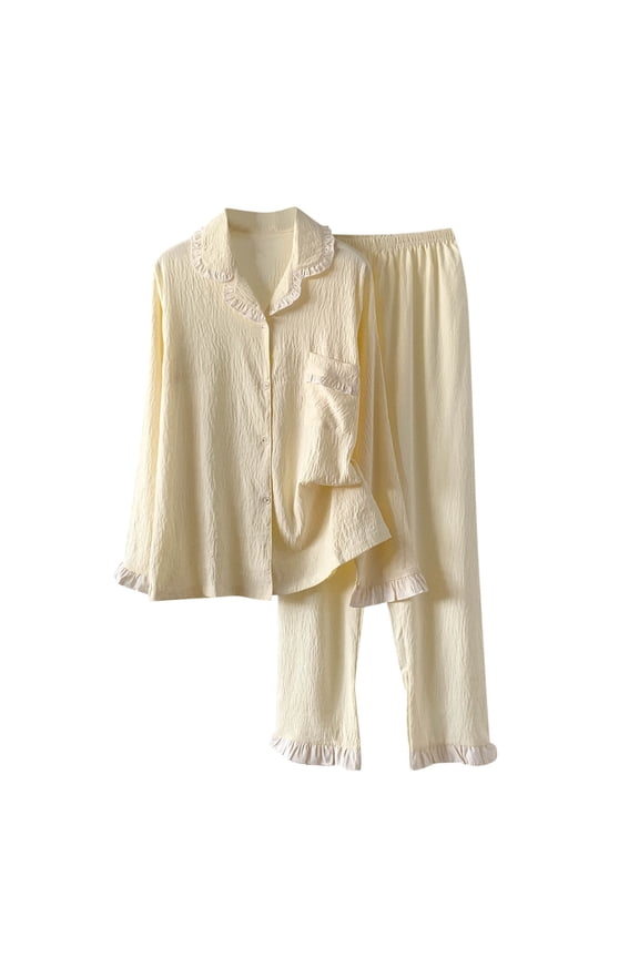 Button Down Pajamas for Women Pajama Sleepwear Set
