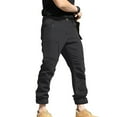 thumbnail image 1 of FAWUUDO Cargo Pants for Men Workout Joggers Stretch Sweatpants Hiking Drawstring Pants with Multi Pockets Black, 1 of 9