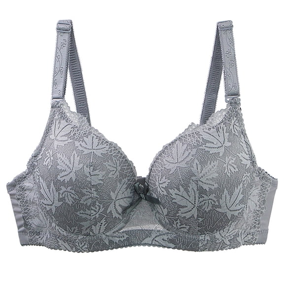 FAWUUDO Everyday Underwire Lifting Bra for Women Thin Anti-Sagging Push-up B C Cup Solid Natural Bust